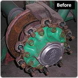 Truck Brake Disk Before Skimming